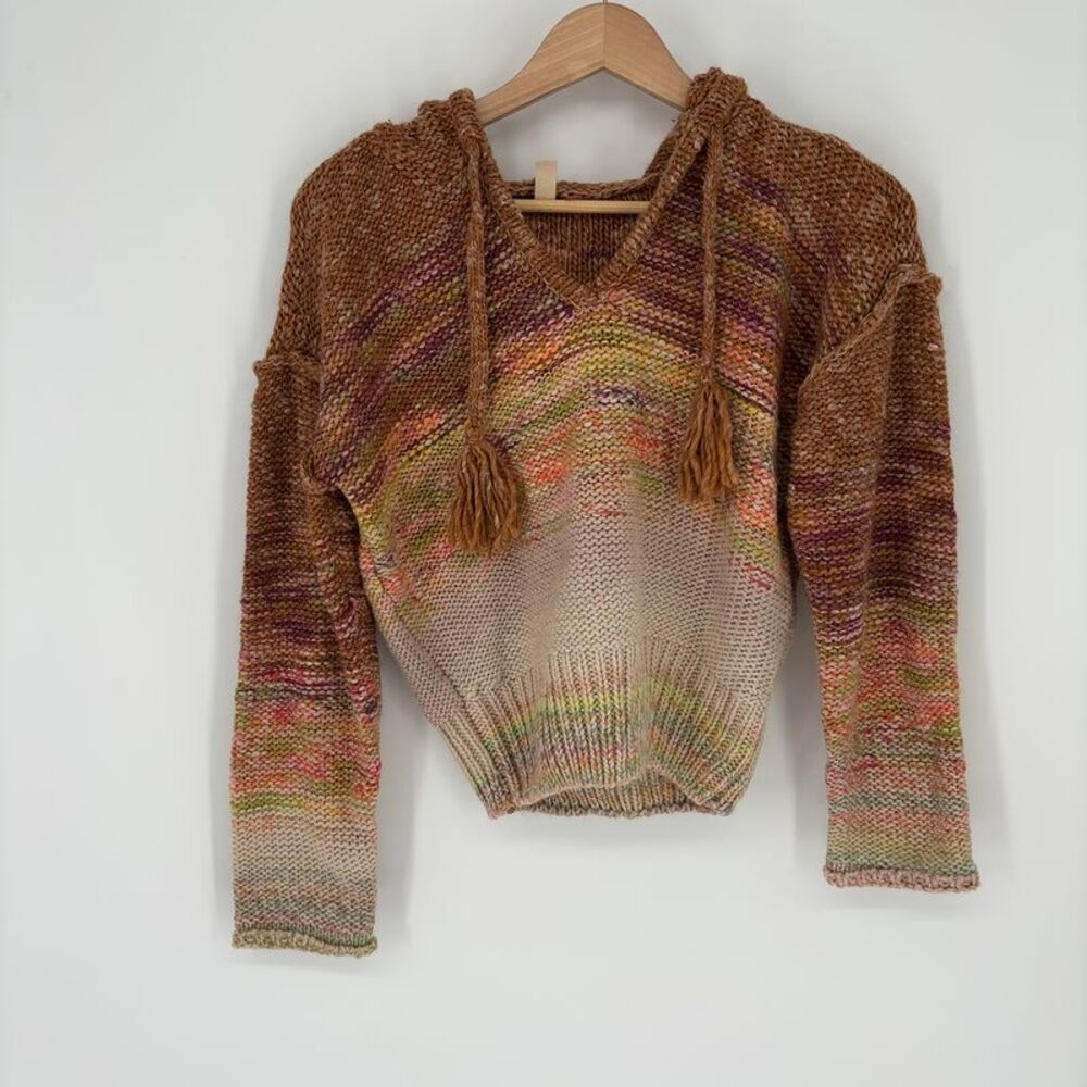 Anthropologie- Pilcro Abstract Hoodie Multicolor